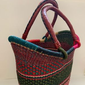 Hand woven large tote.